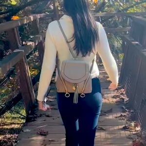 See By Chloe Olga backpack in gray!
